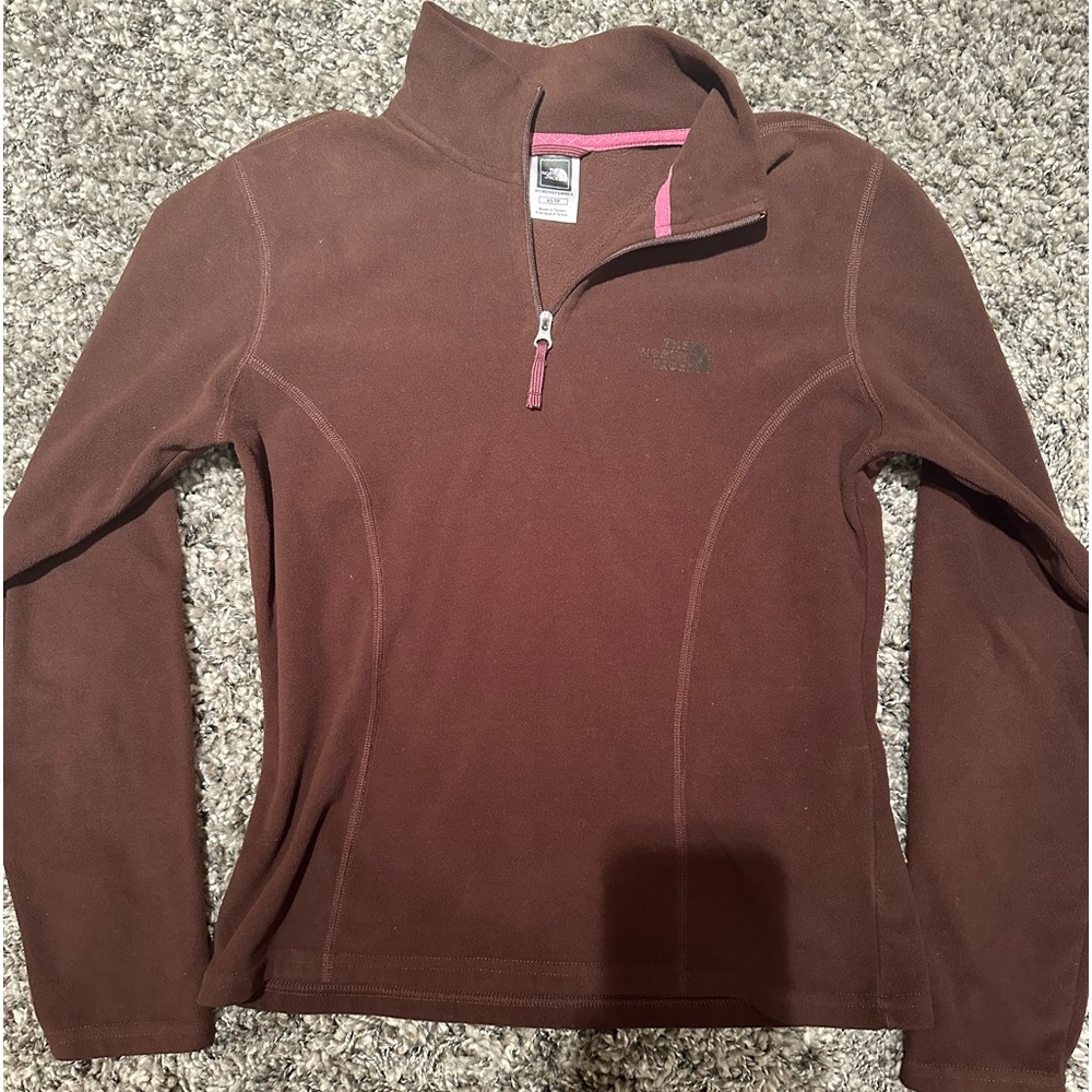 North face quarter zip up